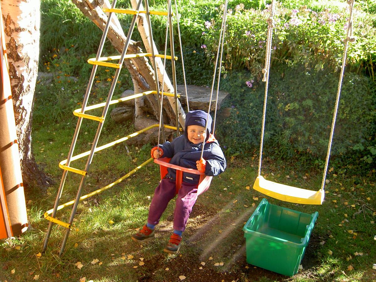 Schaukel im Garten