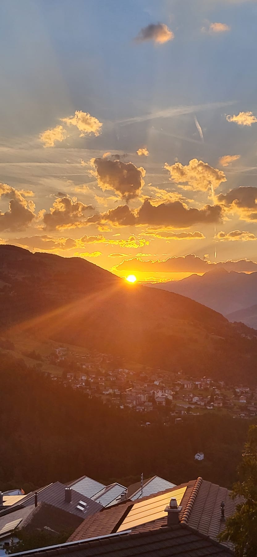 Sonnenaufgang über dem Rhonetal